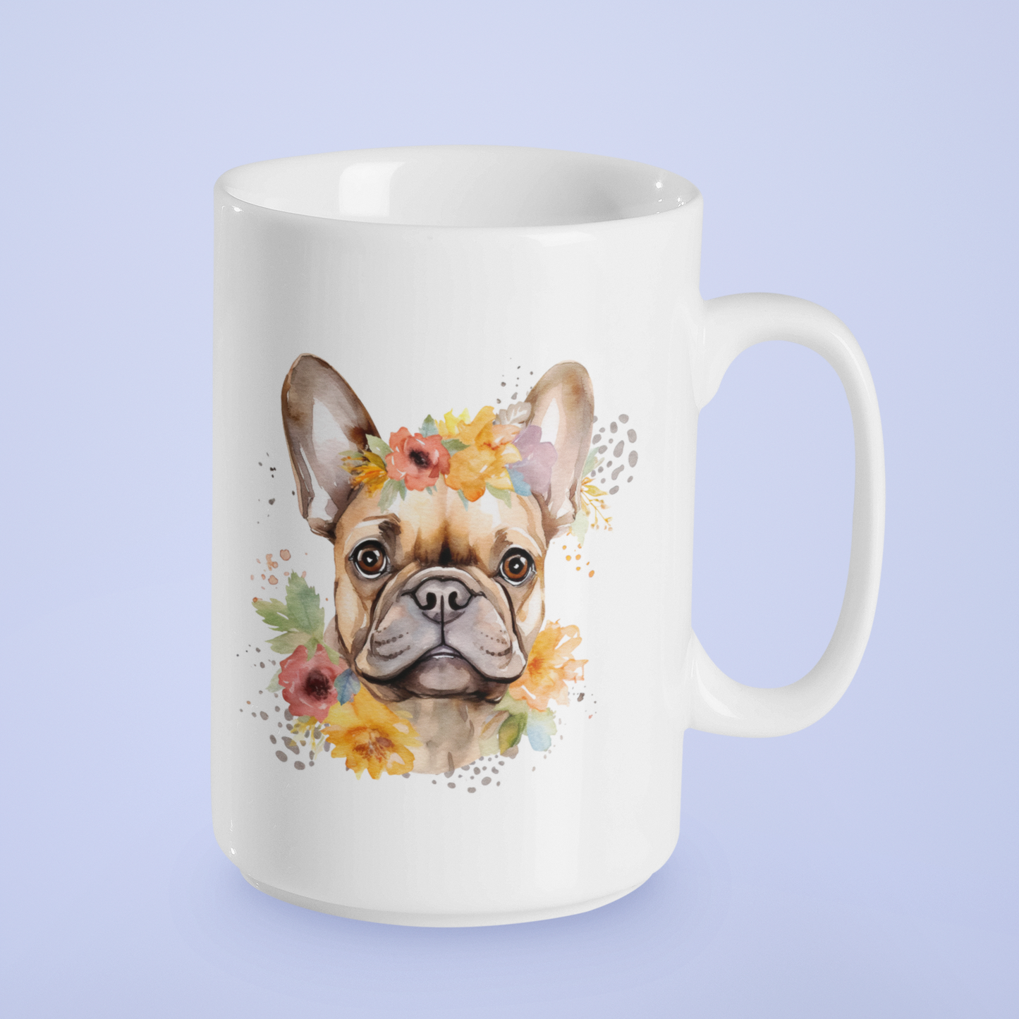 French Bulldog in spring