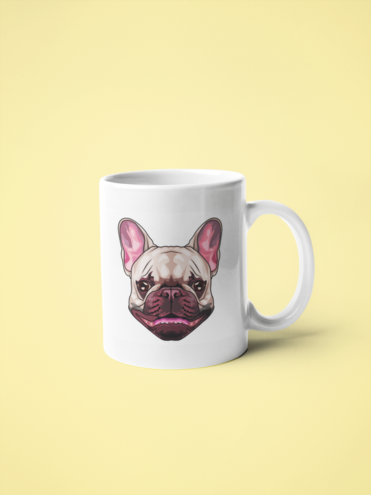 French Bulldog with a happy face