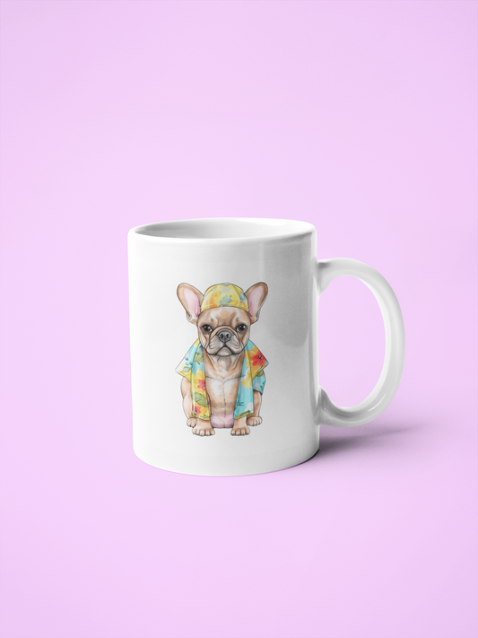 French Bulldog in beachwear